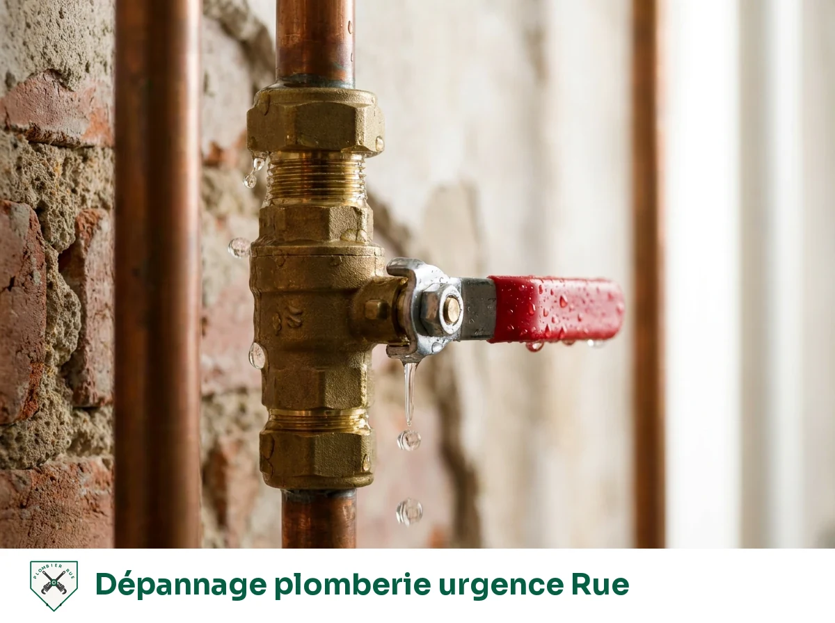 Dépannage plomberie urgence à Rue