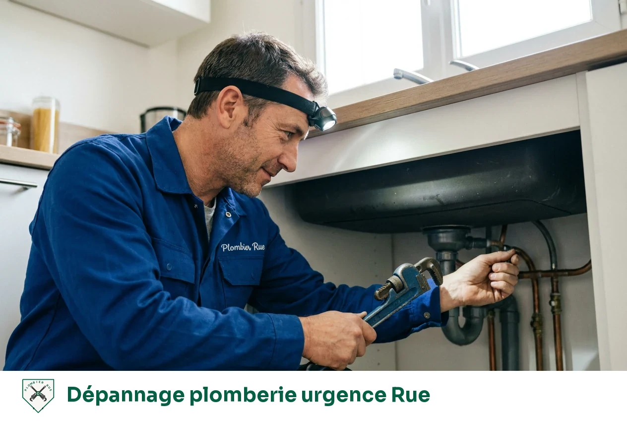 Dépannage plomberie urgence à Rue