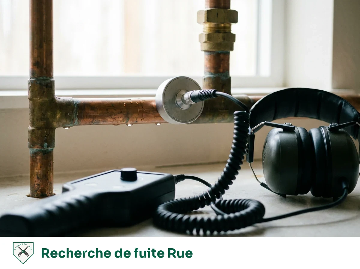 Recherche de fuite à Rue