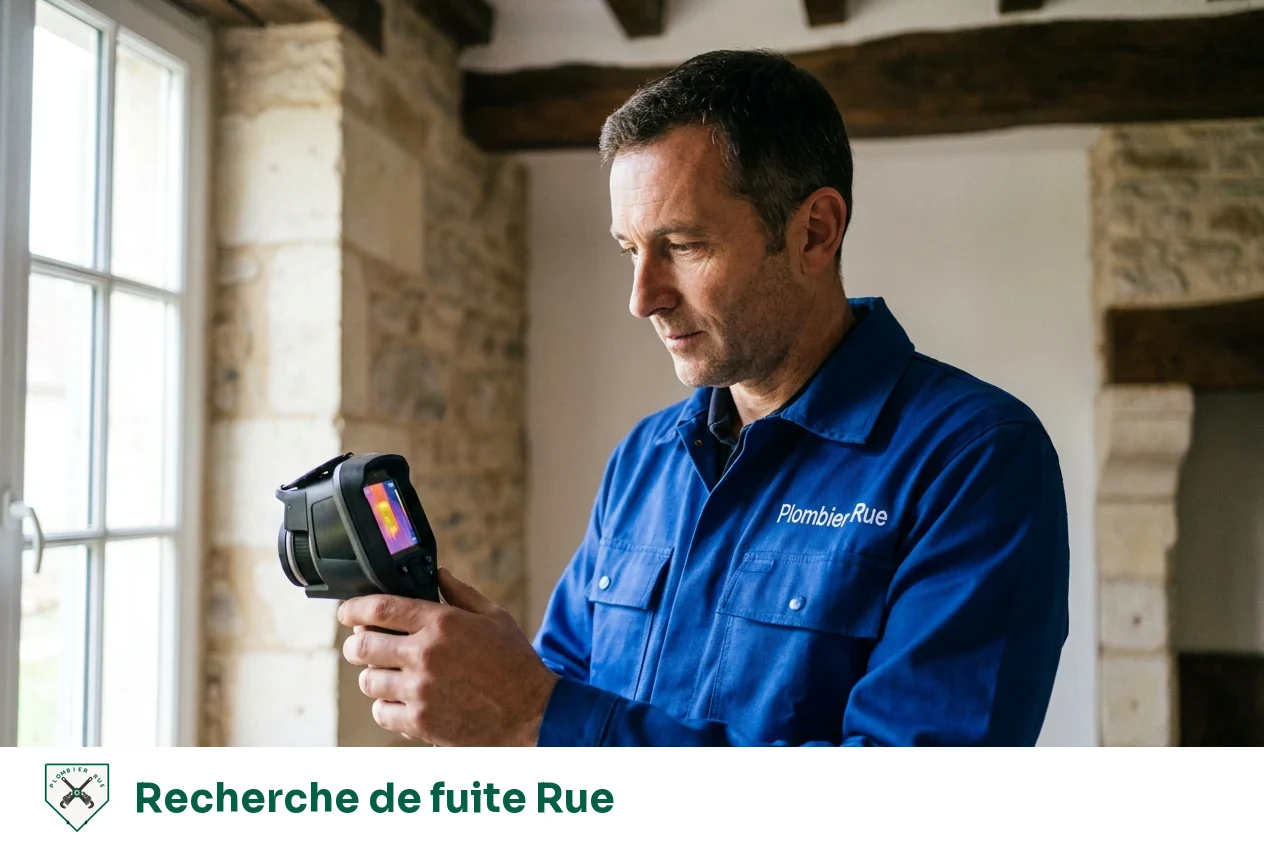 Recherche de fuite à Rue
