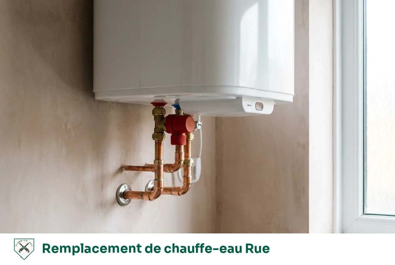 Remplacement de chauffe-eau à Rue