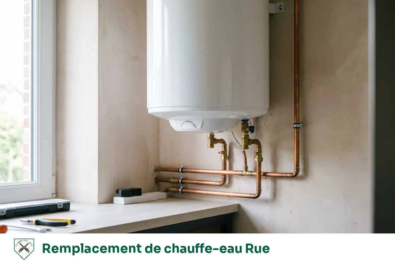 Remplacement de chauffe-eau à Rue