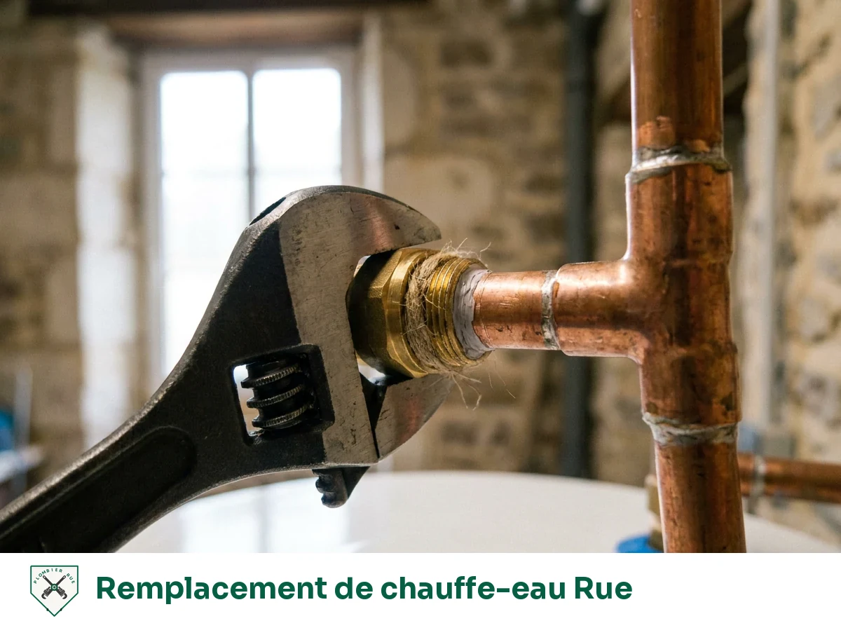 Remplacement de chauffe-eau à Rue