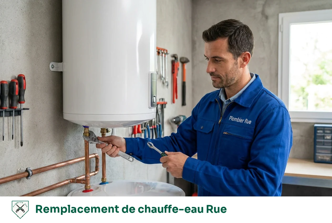 Remplacement de chauffe-eau à Rue